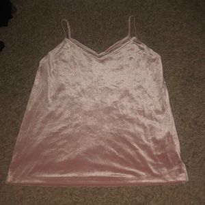 Sleek velvet tank top
